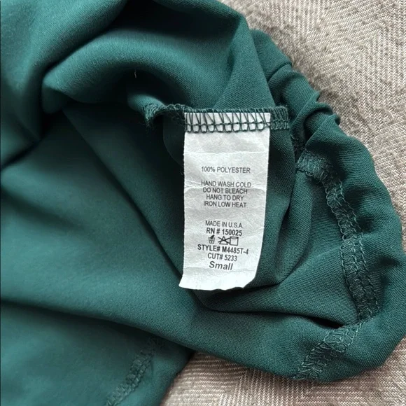 Emory Park Buttoned Tie Front Crop Top Blouse - Picture 5 of 6